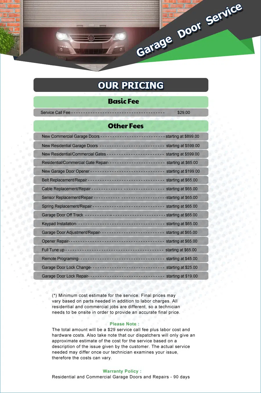 Galaxy Garage Door Service Glendale, AZ 877-448-3856